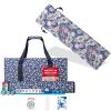 American Mahjong Set,166 Premium Acrylic Tiles with Blue Prints, 4 All-in-One Color Rack/Pusher, Complete Mahjong Game Set with Blue Bag,Protective Sleeve for Mahjong Racks/Pushers,Mahjong Pusher Bag view 1