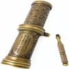 DELICACY HANDICRAFT Brass Kaleidoscope Vintage Look Hand Carved Kaleidoscope with Handle- Exquisite Collectible with Mesmerizing Patterns for Art Enthusiasts and Collectors, 5.5iNch, Antique view 4