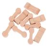 JOINPAYA Train Track Connectors 20pcs Wooden Bone Shape Connectors Train Tracks Compatible for DIY Boys and Girls Play view 1