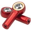 10Pack Vgoohobby Aluminum CW CCW M3 Link Rod Tie Rod End Ball Head Joint Holder 26mm Compatible with Axial Redcat HSP Traxxas HPI 1/10 RC Car Truck DIY Robot Boat Airplane (Red) view 3