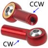 10Pack Vgoohobby Aluminum CW CCW M3 Link Rod Tie Rod End Ball Head Joint Holder 26mm Compatible with Axial Redcat HSP Traxxas HPI 1/10 RC Car Truck DIY Robot Boat Airplane (Red) view 4