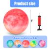 3 otters Inflatable Playground Ball, 5 PCS Marbleized Bouncy Balls 9 Inches Rubber Sensory Kickballs, for Kids Adults Indoor & Outdoor Games, Beach Party Gifts view 2