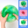 3 otters Inflatable Playground Ball, 5 PCS Marbleized Bouncy Balls 9 Inches Rubber Sensory Kickballs, for Kids Adults Indoor & Outdoor Games, Beach Party Gifts view 3