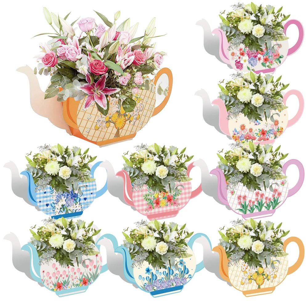12 Pcs Teapot Centerpieces for Party Table Decorations Baby Shower Birthday Tea Party Decor Butterfly Table Toppers Centerpieces Decorations for Butterfly Themed Wedding Party Favors