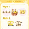12pcs Party Gift Crown Glasses Adjustable King Crown Hat Crown Sunglasses Crown funny glasses for Party Photo Props Kids Party King Queen Prince Princess Costume Accessories Dress-Up Supplies view 3