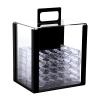 JIESITE Acrylic Poker Chip Case 1000pcs Capacity Poker Chip Trays Set Including 10 Poker Chip Holder Poker Chip Display Case for Standard Size Chips (1000pcs) view 1