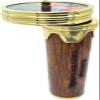 DELICACY HANDICRAFT Brass & Wooden 8.4inch Kaleidoscope Handmade Vintage Antique Look Antique Finish Mirror Lens Kaleidoscope Gifts for Kids Friends Family Children, Gold,brown view 1