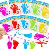 24pcs Sticky Hands Feet for Kid Party Favor Easter Egg Filler Goodie Bag Stuffer Treasure Box Toy Classroom Prize Student Return Gift Bag Stuff Bulk Toy Pinata Filler Small Favor Slap Hand Supplies view 1