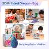 3D Printed Dragon Egg,Dragon Eggs with Dragon Inside,Surprise Dragon Egg Toy,15'' Full Articulated Crystal 3D Dragon for 5-7 4-6 8-12 Teen,Easter Basket Stuffers,Execusive Desk Toys for Adults view 2