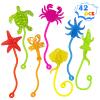 Sticky Hands Bulk 42PCS Ocean Animal Party Favors for Kids Stretchy Sticky Hand Fidget Toys Goodie Bag Stuffers Treasure Box Toys for Classroom Prizes Birthday Party Supplies Easter Egg Fillers view 1