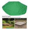 Gavigain Sandbox Cover,Sandpit Sand Toys Cover Waterproof Pool Cover with Drawstring for Outdoor Garden (Green) view 3