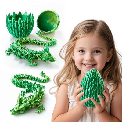 3D Printed Dragon Egg,Dragon Eggs with Dragon Inside,Surprise Dragon Egg Toy,Prefilled Easter Eggs Basket Stuffers,Cool Animals Dino Eggs for 5-7 4-6 8-12 Year Old Boys Kid Girls