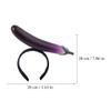 Ciieeo Eggplant Hairband Party Headwear Unique Cartoon Hair Accessory Comfortable Photo Prop for Birthday Wedding Celebrations view 2