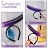 Ciieeo Eggplant Hairband Party Headwear Unique Cartoon Hair Accessory Comfortable Photo Prop for Birthday Wedding Celebrations view 3