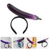 Ciieeo Eggplant Hairband Party Headwear Unique Cartoon Hair Accessory Comfortable Photo Prop for Birthday Wedding Celebrations view 4