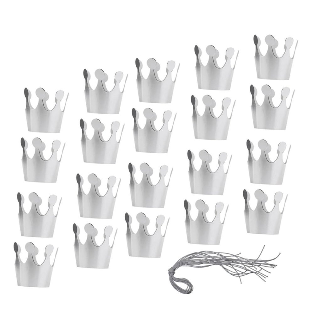 20pcs Birthday Hat Paper Crown for Paper Crowns Birthday Hats Crowns for for Decorations Gold and Silver Party Hat Child
