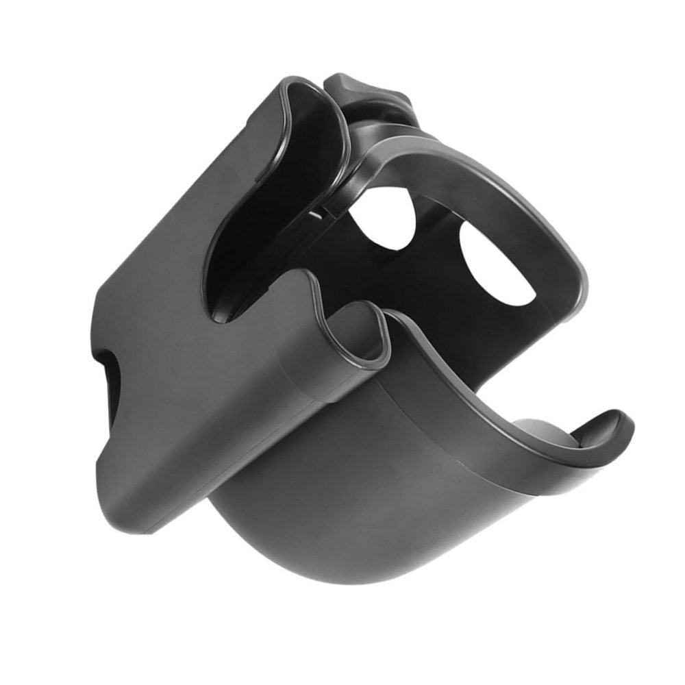 1pc Stroller Cup Holder with Phone Storage Versatile Trolley Beverage Rack for Milk Bottles Water Cups and Easy Installation Flat Rods
