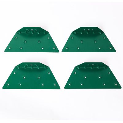 4 Pcs EZ Frame Brackets Accessories, A-Frame Brackets for Wooden Swing Set Beam, High Strength Support Fitting, Green