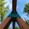 4 Pcs EZ Frame Brackets Accessories, A-Frame Brackets for Wooden Swing Set Beam, High Strength Support Fitting, Green view 3