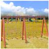 4 Pcs EZ Frame Brackets Accessories, A-Frame Brackets for Wooden Swing Set Beam, High Strength Support Fitting, Green view 4