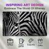 Zebra Stripe Pattern Playmats with Zones V1 for MTG TCG 24 x 14 inches Card Game Players and Anime Enthusiasts, Protects Cards Enhances Grip, Larger Gaming Area - Multipurpose Artistic Mat view 2