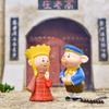 1set Pilgrimage West Figurine Wukong Monk Pig Monk PVC Desktop Ornament Ancient Character Dolls for Landscaping Decor view 3