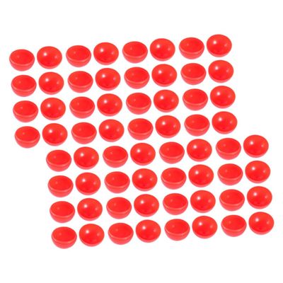 Ciieeo 50pcs Red Lottery Game Balls Balls for Parties Red Bingo Opening for Events Celebrations
