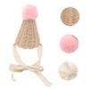LIFKOME 1pc Adorable Hand-woven Boy Girl Hat Funny Costume Prop for Boy Girl Lightweight Breathable Design for Photography Dress-up Unique Distinctive Style view 2