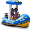 Zone Tech Harbor Master Inflatable Patrol Boat Pool Float Ride-on, Fun Water Toy Squirter, for Kids & Adults, Sturdy Handles, Easy Inflation view 1