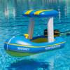 Zone Tech Harbor Master Inflatable Patrol Boat Pool Float Ride-on, Fun Water Toy Squirter, for Kids & Adults, Sturdy Handles, Easy Inflation view 2