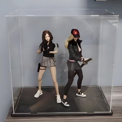 39 35 31 28 24 20 16 14 12 Inch Tall Kids Toys Display Case/ Dustproof Plastic Box for Birthday Gift - Large Action Figures/ Collectibles, Transparent Container Box Square Rectangle(30x30x30cm/12x12x1