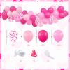 21st Birthday Decorations for Her, Pink Champagne Wine Bottle 21st Birthday Party Decoration for Women, RIP Fake ID Banner, Cake Topper, Balloons for Girls Twenty-One Year Old Bday Party Supplies view 3