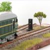 MOUDOAUER 3-Lights Traffic Light Signal Light, Decoration Light Black Post Lights for Train Building Scenery Layout, 1:87 Scale, 5Pcs view 4