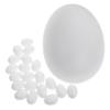 FONDOTIN 20pcs Plastic Pigeon Eggs for Hatching Fake Bird Eggs Decorative Nest Prop for Breeding view 1