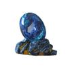 Easter Eggs Lava Dragon Eggs with Glowing Base Ornament, Crystal Clear Resin Dragon Eggs, 3D Dragon Eggs with Dragon Inside Fire Pocket Dragon Keepsake Tabletop Ornament (Blue) view 2
