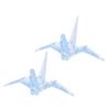 FONDOTIN 2pcs Acrylic Paper Crane Ornaments Crane Models for Boys and Girls Toys Holiday Decorations view 1