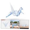 FONDOTIN 2pcs Acrylic Paper Crane Ornaments Crane Models for Boys and Girls Toys Holiday Decorations view 3