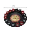 GeRRiT Roulette Sets Glass Roulette Drinking Turntable Roulette Wheel Set with Wine Glasses Adult Games for Parties for Night Home Game or Professional Use Party Games, Black view 2