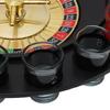 GeRRiT Roulette Sets Glass Roulette Drinking Turntable Roulette Wheel Set with Wine Glasses Adult Games for Parties for Night Home Game or Professional Use Party Games, Black view 4