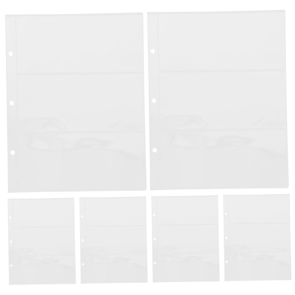ToysCentral Basics 1 Banknote Loose Leaf Coin Banknote Protective Pouch Stamp Collecting Book Currency Collection Album Pages Bill Collection Book Pages Currency Album Universal PVC Collection Bag, 1081X54H22