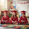 Misscom Shiny Preschool Kindergarten Graduation Cap Gown Set for Kids With 2025 2026 Tassels Charms view 3