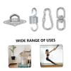 Abaodam 1set Hook Set for Hammocks and Swings Heavy Duty Spring Snap Swivel for Yoga Porches and Playgrounds Easy Installation view 3