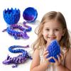 3D Printed Dragon Egg,Dragon Eggs with Dragon Inside,Surprise Dragon Egg Toy,15'' Full Articulated Crystal 3D Dragon for 5-7 4-6 8-12 Teen,Easter Basket Stuffers,Execusive Desk Toys for Adults view 1