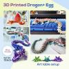 3D Printed Dragon Egg,Dragon Eggs with Dragon Inside,Surprise Dragon Egg Toy,15'' Full Articulated Crystal 3D Dragon for 5-7 4-6 8-12 Teen,Easter Basket Stuffers,Execusive Desk Toys for Adults view 4