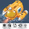 Hylukon Remote-Controlled Motorboat RC Submarine 2.4G Double Propeller Remote Control Boat with Light and Water Spray Function 360 Rotation Electric Boat Summer Teens Water Toys view 3