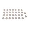 30pcs Metal Round Pacifier Clips for Toddler Rust Prevention Electroplated Stainless Steel Suspender Clips for Teething view 1