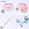 30pcs Metal Round Pacifier Clips for Toddler Rust Prevention Electroplated Stainless Steel Suspender Clips for Teething view 4