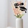 12 Pack 2025 Graduation Centerpiece Sticks Assembled Glitter Class of 2025 Lawyer Cake Toppers Diploma Grad Cap Table Centerpiece Sticks for Law School Survivor 2025 Graduation Party Rose Gold view 4