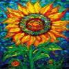 Bgraamiens Puzzle-Glass Sun Flower-1000 Pieces Rectangle Puzzle Stained Glass Art Color Challenging Beautiful Jigsaw Puzzles for Adults (GlassSun Flower) view 1