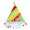 Ciieeo Birthday Party Cone Hats for Boy Girl Festival Headwear Cloth Birthday Hat Props for Boys and Girls for Celebrations and Decorations view 1